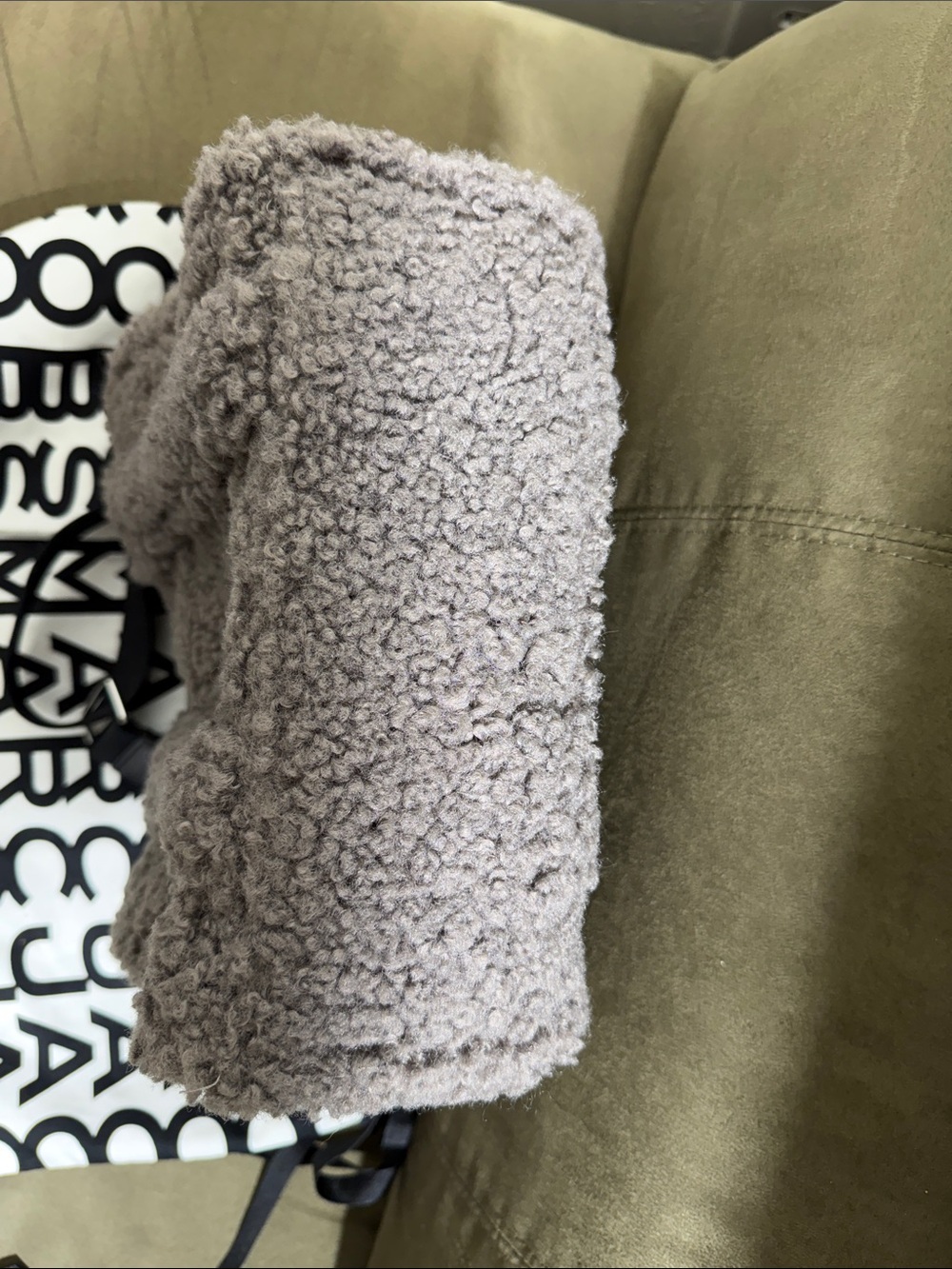 Marc Jacobs The Teddy Mini Tote Bag - Gray Like New - Picture 4 of 5